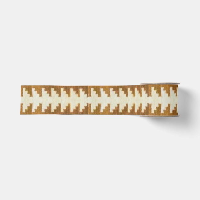Ruban Gros-grain Arrow Tribal de Cornflower Ribbon (Devant)
