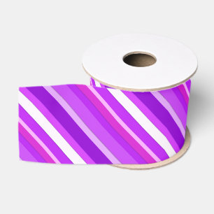 Ruban Gros-grain Bandes de bonbons en couches - violet et orchidée