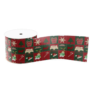 Ruban Gros-grain Blocs de Noël-RIBBON SPOOL-Grosgrain-Satin