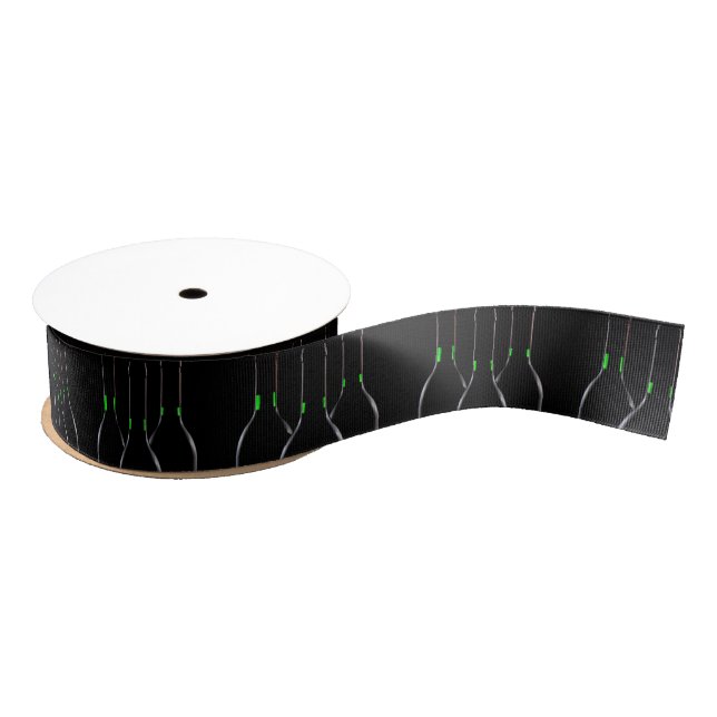 Ruban Gros-grain Bouteilles de vin Ruban noir Grosgrain (Bobine)