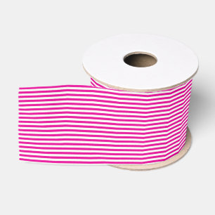 Ruban Gros-grain Boutique Grilles Rose - Grosgrain Ruban 3" Large