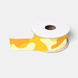 Ruban Gros-grain Camo Jaune Lumineux Enveloppement Cadeau Gaie Ruba