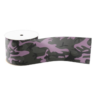 Ruban Gros-grain Camo rose