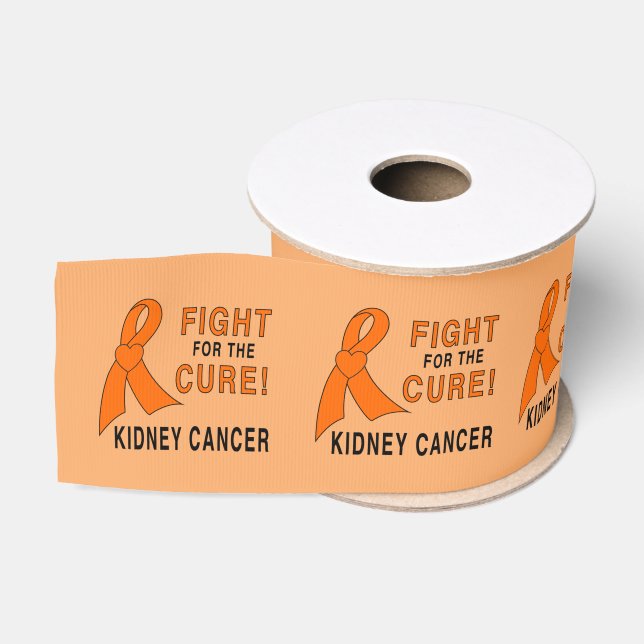 Ruban Gros-grain Cancer de rein : Combat pour le traitement ! 3" (Bobine)