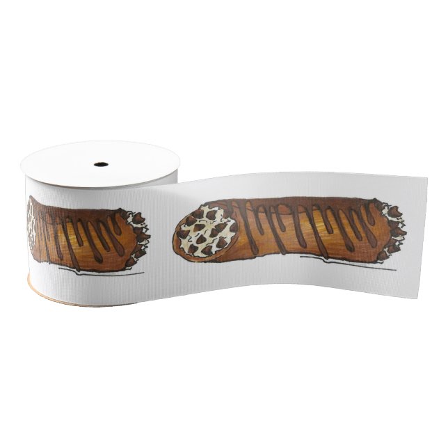 Ruban Gros-grain Cannoli italien Chocolat Cannolis Pastry Ribbon (Bobine)