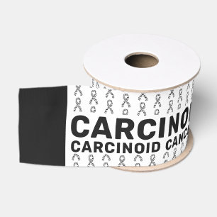 Ruban Gros-grain Carcinoïde Cancer Sensibilisation Motif Ruban