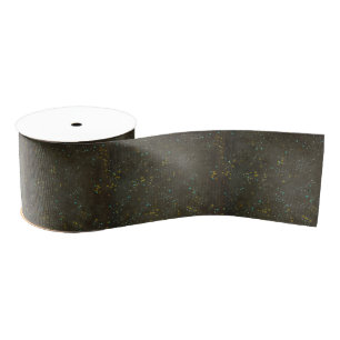 Ruban Gros-grain Chalkboard Gold Argent Stars Constellation Sky