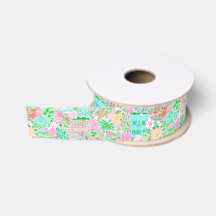 Charleston Pastel Pré-chic Motif Palm Beach