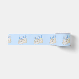Ruban Gros-grain Chaussons Blue Bunny pour bébé Bon rétablissement 