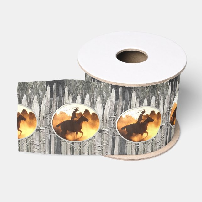 Ruban Gros-grain cheval de cowboy (Bobine)