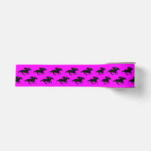 Ruban Gros-grain Chevaux de course noire de do-it-yourself sur