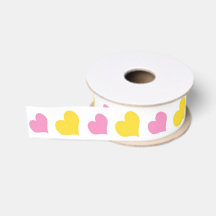 Chic Coeurs rose et jaune