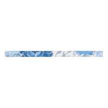 Chinoiserie Blue Wild Fleur Grosgrain Ribbon
