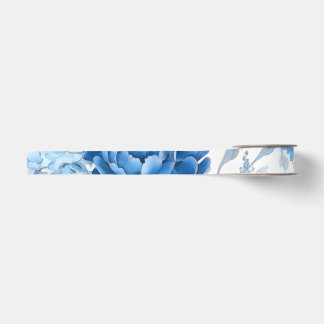 Ruban Gros-grain Chinoiserie Blue Wild Fleur Grosgrain Ribbon