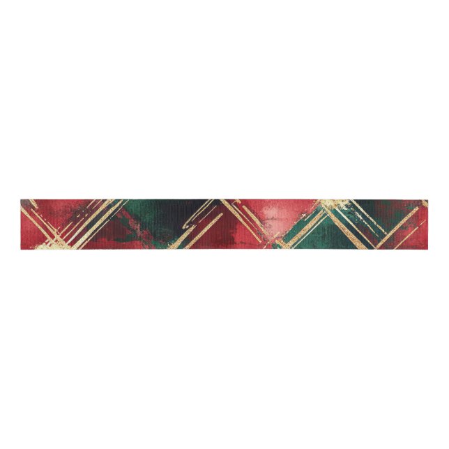 Ruban Gros-grain Christmas Plaid wrapping paper (Devant)