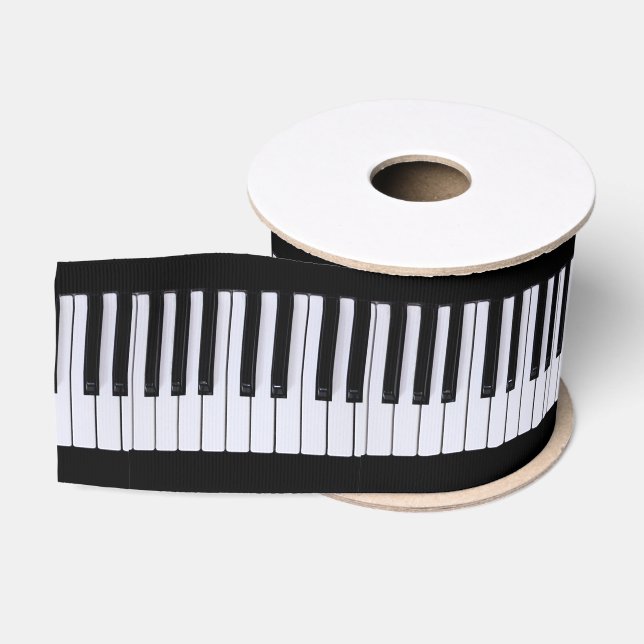 Ruban Gros-grain Clés de piano (Bobine)