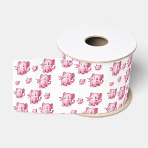 Ruban Gros-grain cochons roses rubans décoratifs
