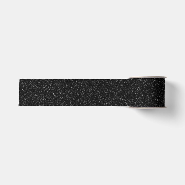 Ruban Gros-grain Collection Valentine Parties scintillant noire (Devant)