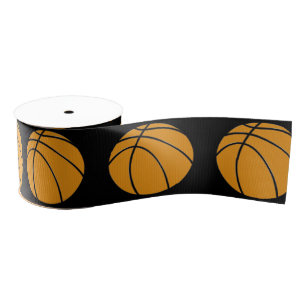 Ruban Gros-grain Conception de basket-ball en Orange traditionnel e