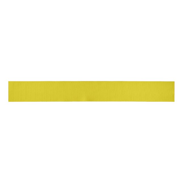 Ruban Gros-grain Couleur solide Citrine (Devant)