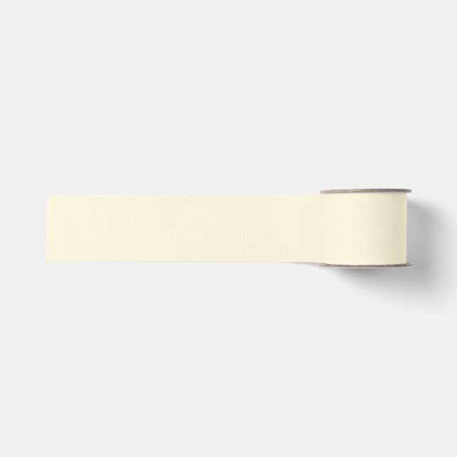 Ruban Gros-grain Couleur solide de Cornsilk (Devant)