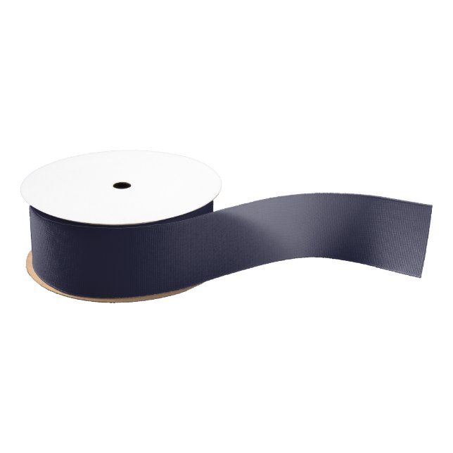 Ruban Gros-grain Couleur uni soir bleu foncé (Bobine)
