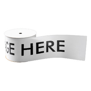 Ruban Gros-grain Coutume personnalisée votre propre photo