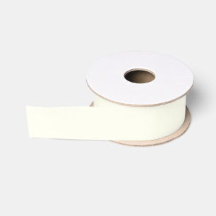 Ruban Gros-grain Crème non blanche Lait Neutre Couleur solide