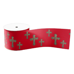 Ruban Gros-grain Croix occidentales de Barnwood avec des cordes 3