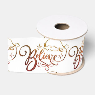 Ruban Gros-grain Croyez le Père Noël