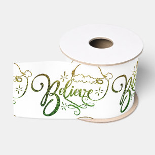 Ruban Gros-grain Croyez le Père Noël