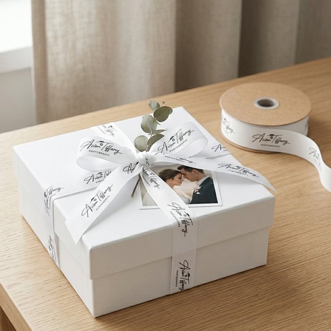 Ruban Gros-grain Custom Small Business Branding  (Custom Small Business Branding Grosgrain Ribbon)