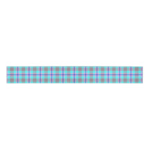 Cyan mauve tartan
