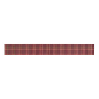 Ruban Gros-grain Dark Red Tartan Plaid