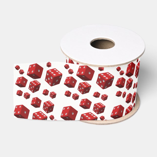 Ruban Gros-grain dé rouge ruban décoratif (Bobine)