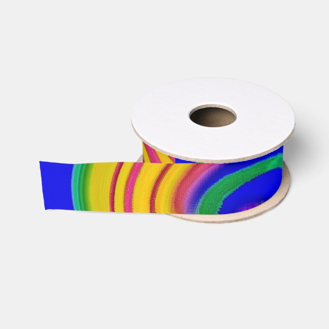 Ruban Gros-grain Design coloré (Bobine)