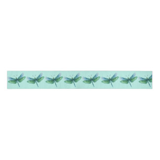 Ruban Gros-grain Dragonfly ribbon Blue Green spring colors