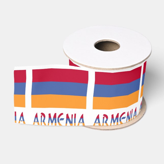 Ruban Gros-grain Drapeau arménien (Bobine)