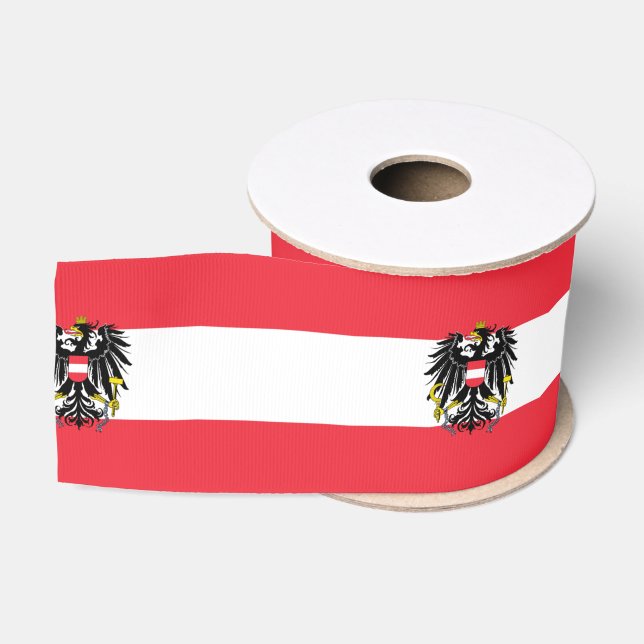 Ruban Gros-grain Drapeau Autriche (Bobine)