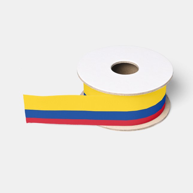 Ruban Gros-grain Drapeau colombien et voyages en Colombie, vacances (Bobine)