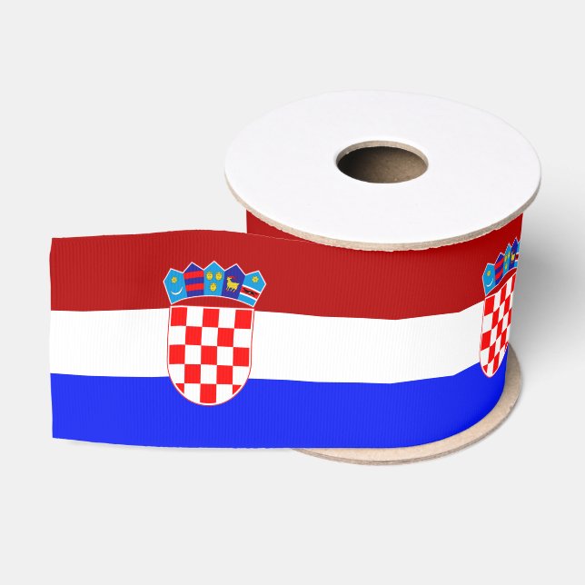 Ruban Gros-grain Drapeau croate (Bobine)