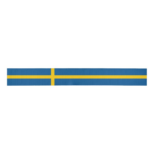 Ruban Gros-grain Drapeau de la Suède (Devant)