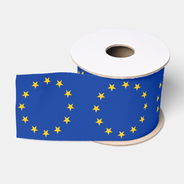 Ruban Gros-grain Drapeau de l'Europe, drapeau européen (Bobine)