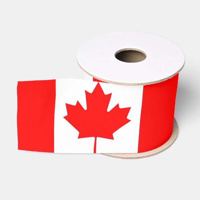 Ruban Gros-grain Drapeau du Canada (Bobine)