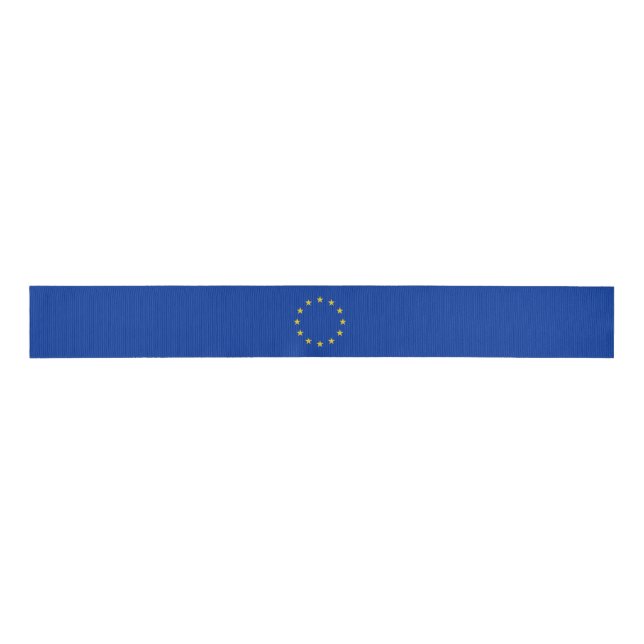 Ruban Gros-grain Drapeau d'UE (Devant)