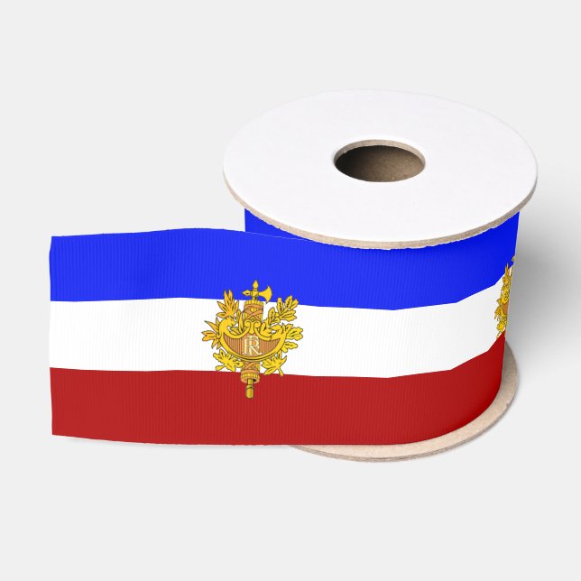 Ruban Gros-grain drapeau français (Bobine)