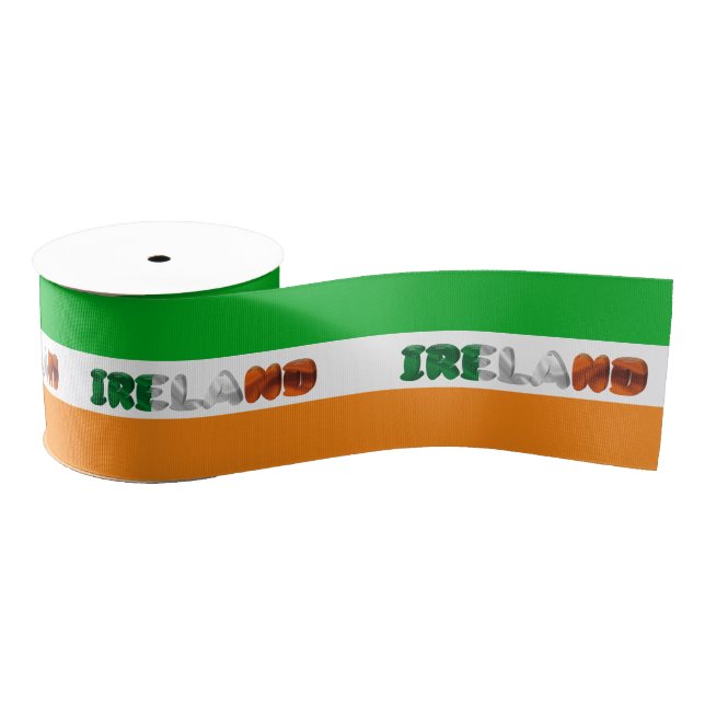 Ruban Gros-grain Drapeau irlandais (Bobine)