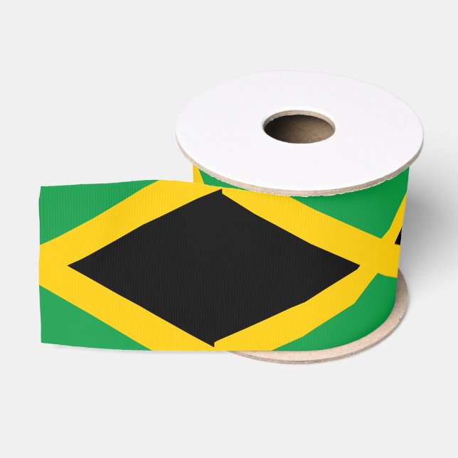 Ruban Gros-grain Drapeau jamaïcain (Bobine)