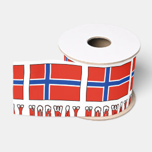 Ruban Gros-grain Drapeau norvégien