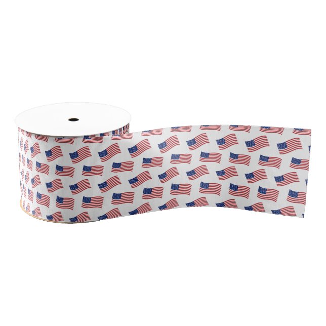 Ruban Gros-grain Drapeau Patriotique Ruban Grosgrain (Bobine)